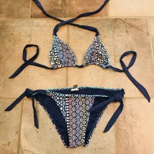 O’Neil string bikini, low coverage bottoms
